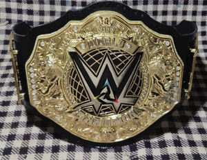 Cinturón de Campeonato de Lucha Libre Clásico Personalizado de Peso Pesado Mundial – Placas de Oro Premium, Correa de Cuero Negro - Product Image 2