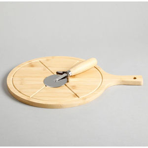 Tabla de cortar redonda de madera de diseño vintage con asa, tabla de picar de madera para cocina, tabla para servir, bandeja para queso - Product Image 6