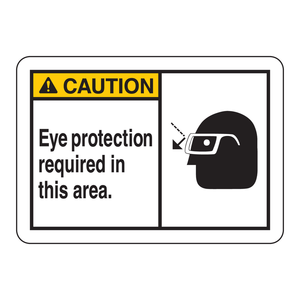 Panneau de signalisation « Protection des yeux requise » pour les zones industrielles et de laboratoire - Product Image 2
