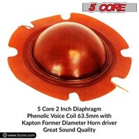 Penggantian Diafragma 5Core 2 inci, 50 Paket Voice Coil Fenolik Diameter 51mm, Horn