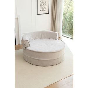 Chaise tonneau en velours surdimensionné 5 oreillers doux fauteuil doux paresseux salon canapé pouf pour salon lecture/chambre d'amis - Product Image 5