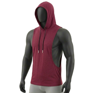 HYPEN SPORTS Chaleco con capucha unisex 100% algodón, anti-bolitas, de punto vintage, teñido anudado, personalizado, transpirable, para fitness - Product Image 1