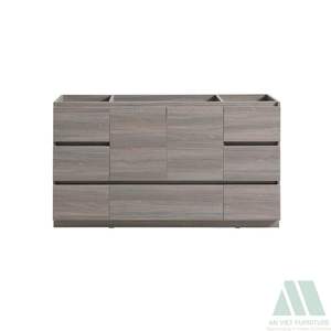 Meuble-lavabo en bois artisanal de style moderne haut de gamme avec tiroirs pour salle de bain, design contemporain, montage facile, direct usine - Product Image 2