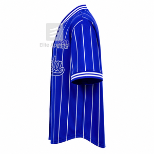 Camiseta personalizada de la hermandad Zeta Phi Beta, de manga corta, con logotipo en la parte delantera, camiseta a rayas azul y blanca para mujer, ropa griega. - Product Image 4