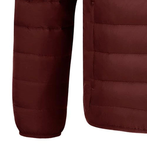 ARTIZ INTERNATIONAL Custom Knitted Solid <b>Men</b> Puffer Jacket Lightweight Water-Resistant Windproof Hooded Zipper Closure - Product Image 5