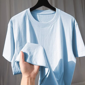 Camiseta de Manga Larga de Felpa 100% Algodón, Color Gris Oscuro, 300g, Estilo Casual y Holgado para Hombre, Verano 2026 - Product Image 2