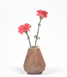 Style Tabletop Wood Flower Vase for Living Room Housewarming Flower Vase Best selling sale - Product Image 2