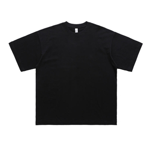 ผู้ผลิตเสื้อยืดขายส่ง เสื้อยืดโอเวอร์ไซส์ เสื้อยืดผู้ชายสีดำและสีขาว พิมพ์ลายสกรีนสำเร็จรูป - Product Image 6