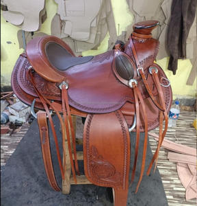 Juego de sillín de Rancho Western Roping de cuero genuino hecho a mano más vendido de calidad superior disponible a precios al por mayor a granel - Product Image 5