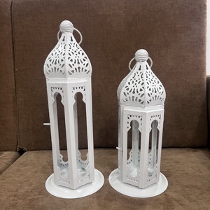<b>Moroccan</b> Iron Decorative <b>Lantern</b> for Christmas Home Decor - Product Image 5