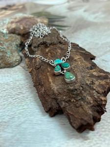 Handmade Kingman Turquoise <b>Necklace</b> Sterling Silver Southwestern Boho Artisan <b>Statement</b> Jewelry Natural Gift for Her - Product Image 5