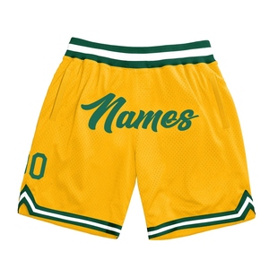 Wholesale Direct OMMIZ INDUSTRY Best Selling Custom Neon Green Pink-White Authentic Throwback Basketball Shorts - Product Image 2