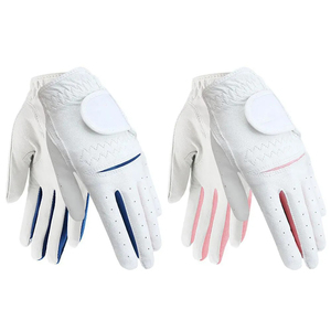 Guantes de Golf Elegantes de Cuero PU para Hombre, Diseño Antideslizante Cabretta, Secado Rápido, Logotipo Personalizado, Uso en Gimnasio, Mano Derecha e Izquierda - Product Image 2