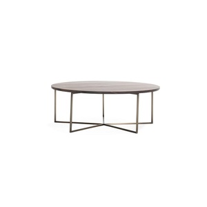 Contemporary Black Metal Coffee <b>Table</b> With <b>Marble</b> Top Minimalist Design Living Room Centerpiece Furniture Trendy Home Decor - Product Image 1