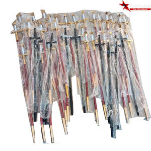 Épées de Régalia Maçonniques Plaquées Argent Faites à la Main Légères de Haute Qualité Standard avec Ruban Bleu Royal - Product Image 2