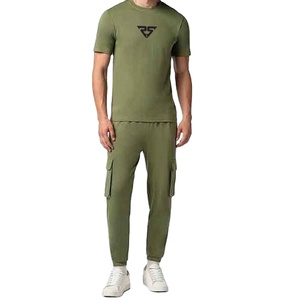 Vente en gros 100% coton polaire design personnalisé survêtements jogger deux pièces ensembles survêtements pour hommes jogging survêtement - Product Image 1