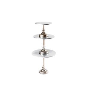 Rectangle Wood Cake Stand with Scalloped Edge Handmade Decorative Base Freezer Safe - Product Image 1