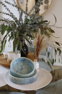 Large Ribbed <b>Resin</b> Serving Bowl Sets - Decorative Display, <b>Epoxy</b> Handmade Bowl for Grazing <b>Tables</b> & Dinner Parties - Product Image 5