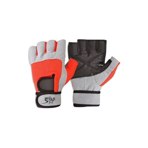 Gants de levage de poids avec logo personnalisé, en cuir de vache, pour la gymnastique, rembourrés, de bonne qualité, pièces - Product Image 1
