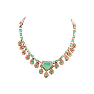 Conjunto de Collar y Pendientes para Ocasiones Especiales Diseñado en Plata de Ley 925 Gajaah para Mujer, Joyería de Plata Pura - Product Image 3