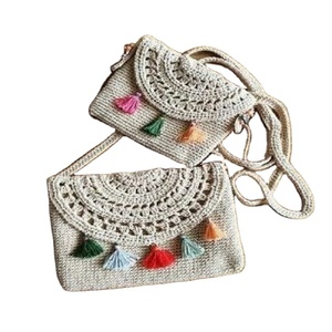 Sac fourre-tout en toile pour femme, motif tissé, grande taille, style marocain, pour la plage, avec fermeture éclair et broderie – Nouveauté promotionnelle - Product Image 1