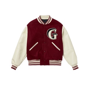 Veste Letterman de haute qualité vestes universitaires en cuir personnalisé patch de broderie de qualité supérieure manches en cuir de laine veste universitaire en laine - Product Image 1