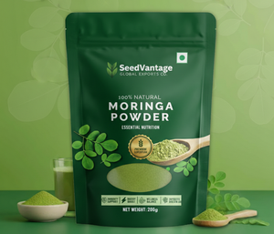 Polvo de Hoja de Moringa Oleifera de Alta Calidad, 1 kg, Puro, Natural, Orgánico, Malla Fina, 24 Meses de Vida Útil, Suministro a Granel, Venta al por Mayor, India - Product Image 1