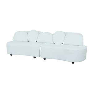 โซฟาผ้ากำมะหยี่สีเบจปี 2021 ด้านซ้ายสำหรับห้องนั่งเล่นของคุณ - Product Image 4