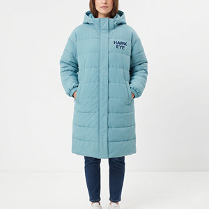 Manteau matelassé mi-long pour femme, vente en gros, chaud, léger, à capuche, veste d'hiver longue, rembourrée, décontractée, pour l'extérieur - Product Image 1