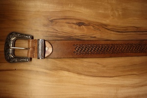 Customized Made Exclusive Western Cowboy Genuine Leather <b>Belt</b> Toned Hand Carving <b>Work</b> Manufacturer and Wholesaler - Product Image 3