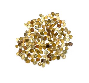 Lote de turmalina amarilla natural en rodajas, piedras preciosas sueltas de 4-8 mm, rodajas de turmalina para la fabricación de joyas - Product Image 3