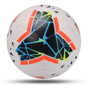 Ballon de football personnalisé en gros avec logo, cousu à la machine, promotionnel, en PU de haute qualité, style américain - Product Image 3