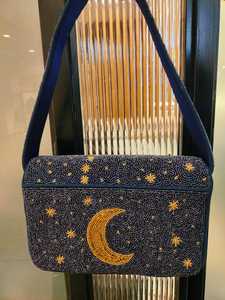 Bolsos de Hombro de Poliéster con Cuentas Hechas a Mano para Mujer, Bolsos de Mano para Fiesta, Estilo Boho, Bolsos de Viaje Ligeros para Mujer, Regalo - Product Image 4
