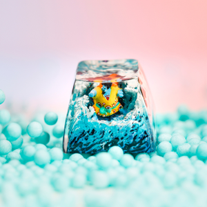 Keycaps Artisanat Forêt Mystique, Keycaps Artisanat Personnalisé, Keycaps Anime Mignons, Keycaps Verts, Ensemble de Keycaps, Keycaps en Bois - Product Image 4