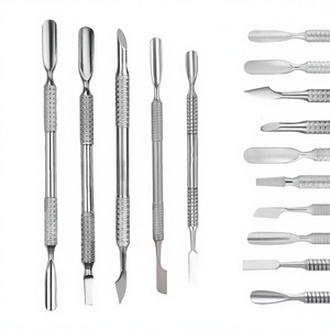 PS-70-1 Europe manucure mat Double tête antidérapant peau morte pousser cuticule poussoir Nail Art Gel dissolvant écologique ongles outils - Product Image 1