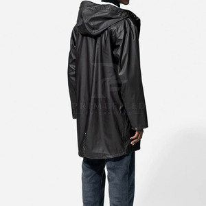 Factory Direct Sale Hooded Solid Color Breathable Eco-Friendly <b>Rain</b> <b>Coat</b> Custom Made 2026 New Arrival for Adult Size - Product Image 5