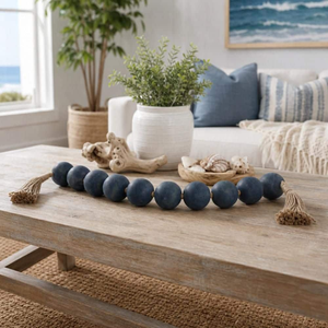Resin <b>Bead</b> Garland Oversized Neutral Styling for Home Office Living Room Decor - Product Image 4