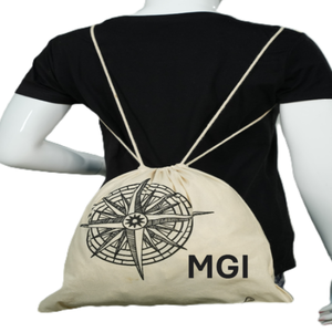 Men's Customizable Canvas <b>Drawstring</b> <b>Backpack</b> Organic Cotton Lining Stylish Sports Travel Shopping Bag Custom Waterproof - Product Image 3