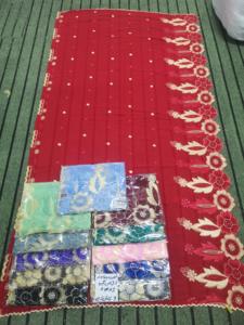 Hijab en Chiffon Africain de Qualité Supérieure AHE, Vente en Gros Directe Usine |   Châle musulman long uni, écharpe traditionnelle durable - Product Image 2