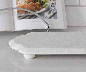 Plateau de service moderne en marbre naturel, plateau décoratif en pierre de haute qualité pour fruits, collations, thé, café ou ornements, à prix abordable - Product Image 5