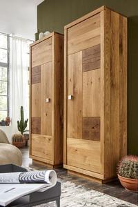 ตู้เสื้อผ้าสไตล์โมเดิร์นแบบสั่งทำพิเศษ ประตูคู่ 1 ลิ้นชัก ดีไซน์เรียบง่ายแบบตั้งพื้น วัสดุเมลามีนลายไม้ ตู้เก็บของขนาดเล็ก - Product Image 3