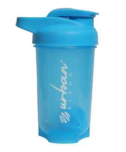 Me Swastik ME-002 Blue Plastic Shaker Cup <b>Protein</b> for Portable Drinkware Flip Lid for Mixer Fitness 500ml Dishwasher - Product Image 2