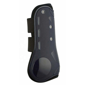 Hot Selling High Quality Custom Logo Cheap Price Leather Material Light Weight Horse Riding <b>Brushing</b> <b>Boots</b> - Product Image 6