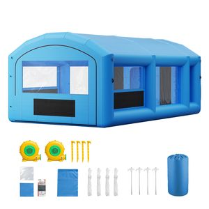 Cabina di Verniciatura Gonfiabile 23x13x9 Piedi, Cabina Spray Portatile con Soffiatori 480W+750W, Grande Filtro in Cotone, Area di Cambio Arcuata per Verniciatura a Forno - Product Image 1