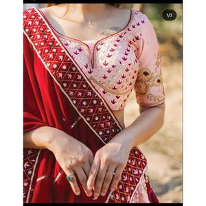 Lehenga choli ออกแบบเสื้อผ้าอินเดียและปากีสถานที่สวยงามเย็บปักถักร้อย - Product Image 5