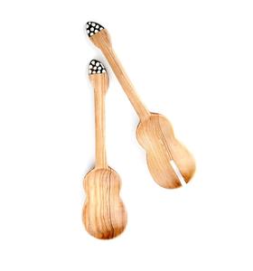 Juego de 2 utensilios de madera de acacia para servir ensaladas, diseño de primera calidad, a un precio competitivo. - Product Image 1