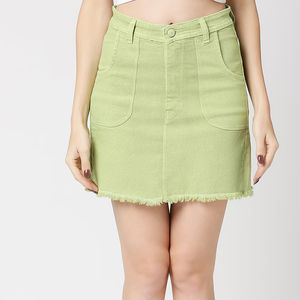 Jupe crayon en jean vintage taille haute pour filles et femmes, style streetwear d'été, avec poches, idéale pour les fêtes - Vente en gros OEM - Product Image 6