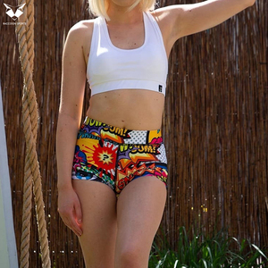 Shorts de sport pour femmes 2026, personnalisables, avec couleurs et designs contrastés, très vendus, confortables, en tissu doux au toucher, pour l'extérieur et la gym - Product Image 4