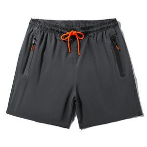 Quick Dry Casual Breathable 5 Inch Inseam Swim <b>Trunks</b> with Waterproof Zipper Pocket Elastic Waist Board Shorts for <b>Men</b> - Product Image 2