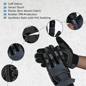 Custom Mechanical High Impact Gloves Grain Water <b>Proof</b> Leather Safety Glove Premium Quality High Impact Gloves Glove - Product Image 6